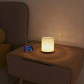 LED European Style Cloth Covered Desk Lamp with USB Switch Control | Nordic Bedroom Table Light by Ljojo