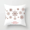 Blue Winter Snowflake Pillowcase for Stylish Christmas Decor by Ljojo