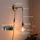 Ljojo LED Wall Lamps: Nordic Modern Design, Bedroom & Bathroom Lighting, Pull Chain Switch.