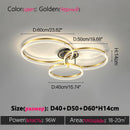 Ljojo LED Ring Ceiling Lamp Modern Creative Design for Living Room Hall Dining Bedroom