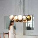 Ljojo Bubble Pendant Light Fixture Colored Glass Modern LED Dimmable Atmosphere Lighting