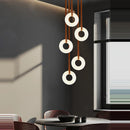 Ljojo Marble Chandelier: Trendy LED Pendant Light for Stylish Indoor Lighting
