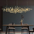 LED Restaurant Chandelier: Modern Nordic Iron Art Tree Chandelier by Ljojo