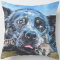 Cute Dog Pattern Square Pillow Covers For Home Decor by Ljojo