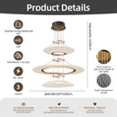 Ljojo Modern Minimalist Luxury LED Chandelier Acrylic Pendant Light for Home Decoration