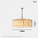 Ljojo Luxury Onyx Stone Chandelier Pendant Lights for Villa Loft Living Room House Decor