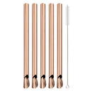 Ljojo 304 Stainless Steel Bubble Tea Straw Set with Straw Brush Spoon