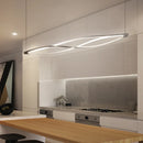Ljojo LED Pendant Light Modern Chandelier for Nordic Dining Room Study Bar Black White Gold