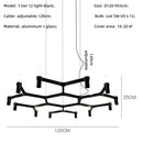 Ljojo Metal Pendant Chandelier: Modern Luxury G9 LED Lighting Fixture
