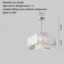 Modern Geometric Industrial Pendant Light for Living Room Stylish Ceiling Fixture by Ljojo