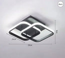 Modern LED 2-Ring Ceiling Light - Interior Decor Lighting for Aisle, Balcony, Office by Ljojo