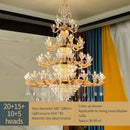 Crystal Luxurious European Style Pendant Lamp French Atmosphere Living Room Dining Light Ljojo