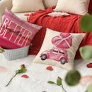 Ljojo Love Kiss Hug Pattern Decor Pillowcase for Home Sofa, Gift for Valentine's Day