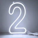 Ljojo™ Numbers Neon Sign 0-9 with Stand Base - USB Powered Dimmable Light Sign