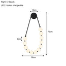 French Glass Ball Beads Wall Lamp Cream Modern Minimalist Bedroom Light - Ljojo