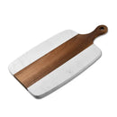 Ljojo Marble Wood Cutting Board for Kitchen: Versatile Serving Platter for Food Prep