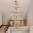 Large Crystal Ceiling Chandelier for Living Room - Glamorous Loft Lighting by Ljojo