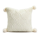 Christmas Chenille Plush Tufted Heart Tree Sugar Beige Cushion Cover for Home Decoration