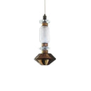 Amber Glass Chandelier Adjustable Elegant Lighting for Living Room by Ljojo