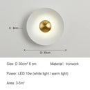 Ljojo Modern Led Wall Light Nordic Creative Color Living Room Iron Wall Lamp