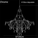 LED Crystal Chandelier: Romantic Starry Living Room Lighting by Ljojo