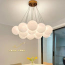 Ljojo Modern Opal White Spherical Pendant Light for Living Room and Kitchen Lighting