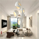 Ljojo Irregular Resin LED Hanging Lamp Wabi-sabi Nordic Creative Home Decoration LED