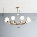 Nordic Glass Led Chandelier for Dining Room Living Room Bedroom Home Decor Lighting - Ljojo