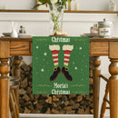 Christmas Shoes Snow Point Table Runner by Ljojo - Farmhouse Dining & Wedding Party Decor