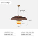 Japanese Retro Leaves Fabric Pendant Lamp for Home Decor by Ljojo