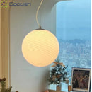 Nordic Colorful Bubble Glass Pendant Lights LED Chandelier Modern Simplicity Living Room art Ljojo