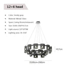 Modern Amber Glass Chandelier Luxury Hanging Lamp Home Decoration for Living Room by Ljojo