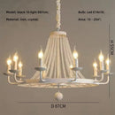 American Country Retro Crystal Chandelier Black Dining Room Bedroom Pendant Light by Ljojo