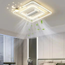 Ljojo Luxury Bladeless Ceiling Fan Light for Master Bedroom - Silent Vaneless Design