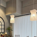 Wabi Sabi Square Rice Paper Pendant Light Chandelier Fixture by Ljojo for Home Decor