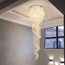 Ljojo Luxury Crystal Chandelier LED Light Fixture for Living Room & Villa