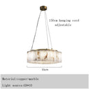 Gold Stone Ceiling Lamp Luxury Marble Lighting Copper Bedroom Decor by Ljojo