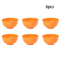 Ljojo 24-Piece Orange Wheat Cutlery & Dinnerware Set for Unbreakable Dining Experience