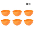 Ljojo 24-Piece Orange Wheat Cutlery & Dinnerware Set for Unbreakable Dining Experience