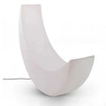 Ljojo Luminous Moon Lounge Chair & Floor Lamp Set for Outdoor Terrace & Courtyard