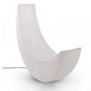 Ljojo Luminous Moon Lounge Chair & Floor Lamp Set for Outdoor Terrace & Courtyard