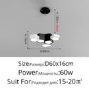 Nordic Designer LED Ceiling Lamp with Remote Dimming - Modern Lustres for Living Room and Bedroom by Ljojo