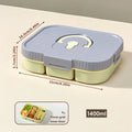 Ljojo Refrigerator Fresh-keeping Box 3/4/6 Grids Onion Garlic Pepper Storage Organizer