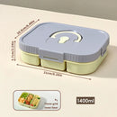 Ljojo Refrigerator Fresh-keeping Box 3/4/6 Grids Onion Garlic Pepper Storage Organizer
