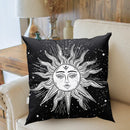 Ljojo Mandala Sun Moon Pillowcase: Bohemian Sofa Cushion Cover