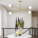 Ljojo Magic Bean Wrought Iron Chandelier - Modern Minimalist Nordic LED Lighting