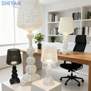 French Art Deco Style LED Dimmable Floor Lamp | Classical Standing Acrylic Bedroom Lights by Ljojo