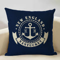 Ljojo Marine Cotton Fish Cushion Cover 45x45CM Square Home Decor Pillow Case