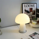 Glass Mushroom Bedside Table Lamp Dimmable Swirl Light for Home Decor by Ljojo