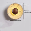 Ljojo LED Pull Chain Wall Light Yellow Travertine Stair Lamp